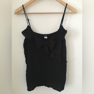 END OF SUMMER SALE Old Navy Women’s Ruffled Black Cami Tank Top